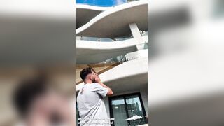 Teen gives me a blowjob while her boyfriend goes to another room (dialogues in Italian)