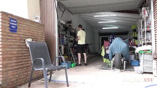 Aunt Judy's XXX - Busty Amateur MILF JoJo Seduces the Mechanic & Gets a Creampie