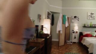 Blonde stepmom with big tits was hungry for a hard fuck with her stepson