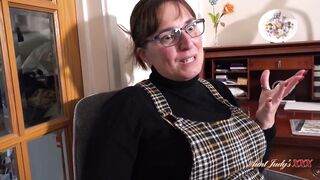 Aunt Judy's XXX - Your 48yo Busty Redhead MILF Boss Ruby Catrall Sucks Your Cock at the Office