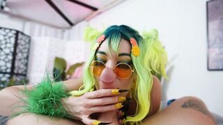 Duo gets Her Deep Throat Tight Pussy and Huge Tits Fucked - Cosplay - Little