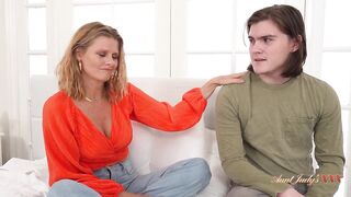 Aunt Judy's XXX - 50yo Mature Stepmom Reya Lovenlight Lets Her Stepson Pay His Debt in Cum